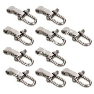 Paracord Bileklik Ayarlanabilir Gümüş Renk U Klips - Görsel 3