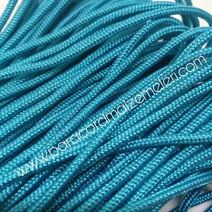 Paracord İp , Paracord Bileklik İpi Turkuaz Mavi Renk 2 mm - Görsel 2