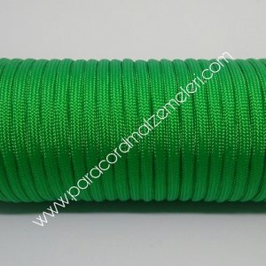 Paracord İp , Paracord 550 lb Paraşüt Bileklik İpi Yeşil Renk - Görsel 2