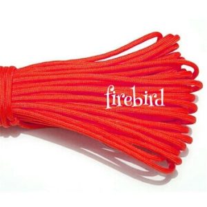 Paracord İp , Paracord 550 lb Paraşüt Bileklik İpi Kırmızı Renk - Görsel 1