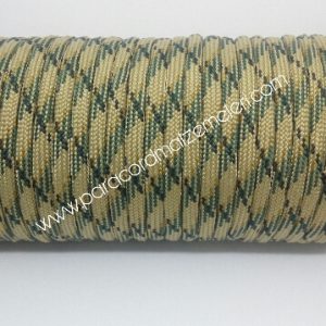 Paracord 550 İp, Paracord Paraşüt Bileklik İpi Koyu Kamuflaj Desen Renk - Görsel 1