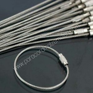 Paslanmaz Çelik Halka Anahtarlık 20 cm Uzunluk - Görsel 5