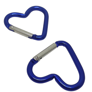 Paracord Aksesuar Karabina Kalp Model Mavi Renk - Görsel 2