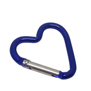 Paracord Aksesuar Karabina Kalp Model Mavi Renk - Görsel 1
