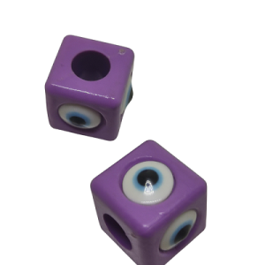 Paracord Aksesuar Nazar Boncuk Lila Renk - Görsel 2