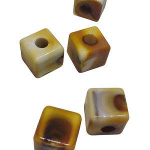 Paracord Aksesuar Kare Boncuk Açık Kahve Renk - Görsel 1