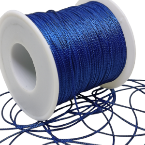 1 mm  Paracord Bileklik İpi, Paraşüt iplik Sax Mavi Renk - Görsel 1
