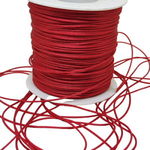 1 mm  Paracord Bileklik İpi, Paraşüt iplik Kırmızı Renk - Görsel 2