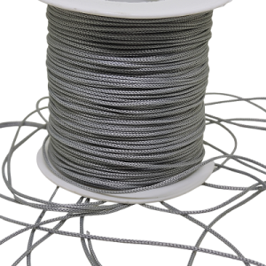 1 mm  Paracord Bileklik İpi, Paraşüt iplik Gri Renk - Görsel 2