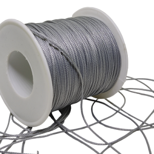 1 mm  Paracord Bileklik İpi, Paraşüt iplik Gri Renk - Görsel 1
