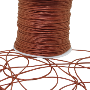 1 mm  Paracord Bileklik İpi, Paraşüt iplik Kiremit Renk - Görsel 2