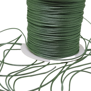 1 mm  Paracord Bileklik İpi, Paraşüt iplik Uzay Yeşil Renk - Görsel 2