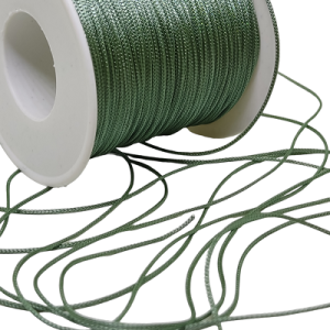 1 mm  Paracord Bileklik İpi, Paraşüt iplik Uzay Yeşil Renk - Görsel 1