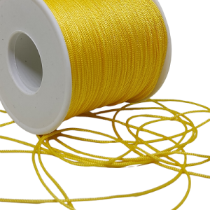 1 mm Paracord Bileklik İpi, Paraşüt iplik Sarı Renk - Görsel 1