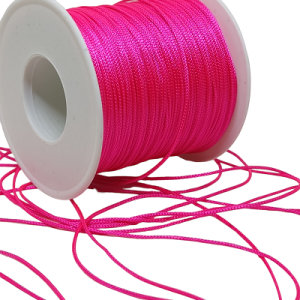 1 mm Paracord Bileklik İpi, Paraşüt iplik Neon Pembe Renk - Görsel 1