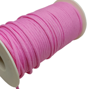2 mm Paracord İp Koyu Pembe Renk 50 Metre Makara Sargı - Görsel 2