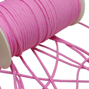 2 mm Paracord İp Koyu Pembe Renk 50 Metre Makara Sargı - Görsel 1