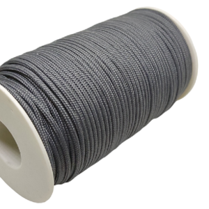 2 mm Paracord İp Koyu Gri Renk 50 Metre Makara Sargı - Görsel 1