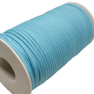2 mm Paracord İp Turkuaz Mavi Renk 50 Metre Makara Sargı - Görsel 1