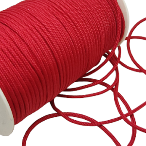 2 mm Paracord İp Kırmızı Renk 50 Metre Makara Sargı - Görsel 2