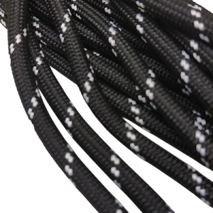 6 mm Paracord ip Siyah Renk Şerit Desen - Görsel 3