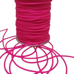 2 mm Silikon İplik Neon Koyu Pembe Renk 50 Metre - Görsel 2