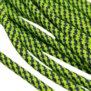 5 mm Paracord ip Kristal Desen Neon Sarı Mor Renk - Görsel 3