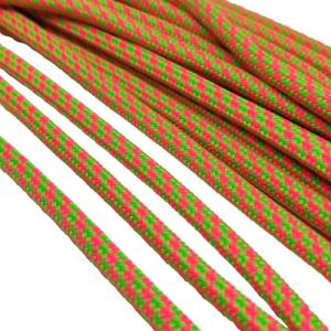 5 mm Paracord ip Kristal Desen Neon Yeşil Kırmızı Renk - Görsel 3
