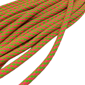 5 mm Paracord ip Kristal Desen Neon Yeşil Kırmızı Renk - Görsel 2