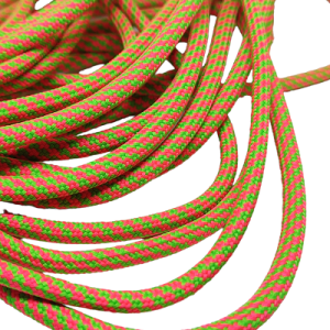 5 mm Paracord ip Kristal Desen Neon Yeşil Kırmızı Renk - Görsel 1