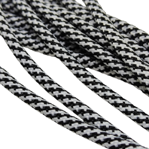 5 mm Paracord ip Kristal Desen Siyah Beyaz Renk - Görsel 3
