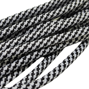 5 mm Paracord ip Kristal Desen Siyah Beyaz Renk - Görsel 2