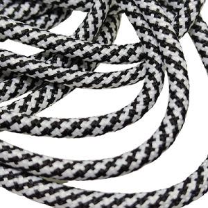 5 mm Paracord ip Kristal Desen Siyah Beyaz Renk - Görsel 1