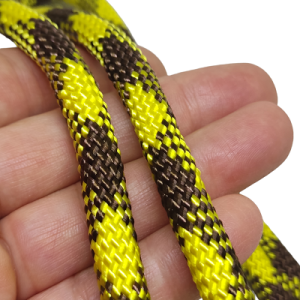 Paracord İp 10 mm Sarı Kahve Şerit - Görsel 2