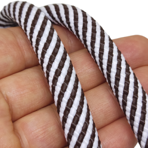 Paracord İp 11 mm Kahve Şerit Desen - Görsel 3