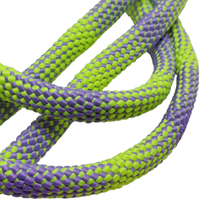 Paracord İp, Pet Tasma İpi 8 mm Nokta Desen Neon Sarı Lila Renk - Görsel 2