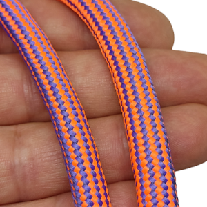 Paracord İp 9 mm Nokta Desen Neon Kırmızı Renk  - Görsel 2