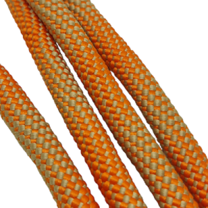 Paracord İp Elastic Cord 9 mm Nokta Desen Turuncu Bej Renk  - Görsel 4