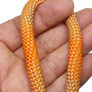 Paracord İp Elastic Cord 9 mm Nokta Desen Turuncu Bej Renk  - Görsel 2