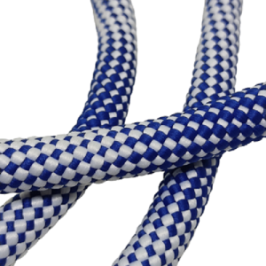 Paracord İp Elastic Cord 9 mm Nokta Desen Mavi Beyaz Renk  - Görsel 3