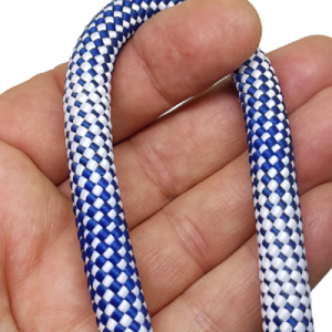 Paracord İp Elastic Cord 9 mm Nokta Desen Mavi Beyaz Renk  - Görsel 2