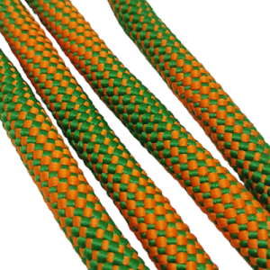 Paracord İp Elastic Cord 9 mm Nokta Desen Turuncu Yeşil Renk  - Görsel 2