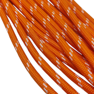 6 mm Paracord ip Turuncu Renk Şerit Desen - Görsel 3