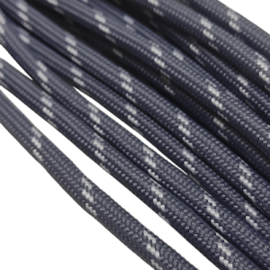 6 mm Paracord ip Gri Renk Şerit Desen - Görsel 3