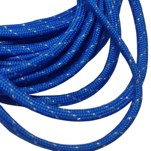 4 mm Paracord İp Simli Mavi Renk - Görsel 1