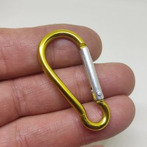 Paracord Aksesuar Karabina Armut Model Sarı Renk - Görsel 1