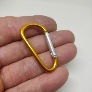 Paracord Aksesuar Karabina Gold Renk - Görsel 1