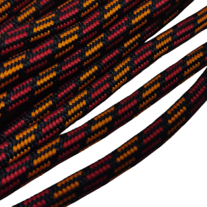 6 mm Paracord ip Bordo Turuncu Desen - Görsel 2