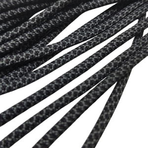 4 mm Paracord İp Kristal Desen Gri Siyah Renk - Görsel 2