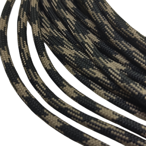 4 mm Paracord İp Siyah Gri Çapraz Desen - Görsel 2